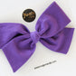 Purple Hand-tied Bow