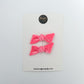 Candy Pink Velvet Twist Bow