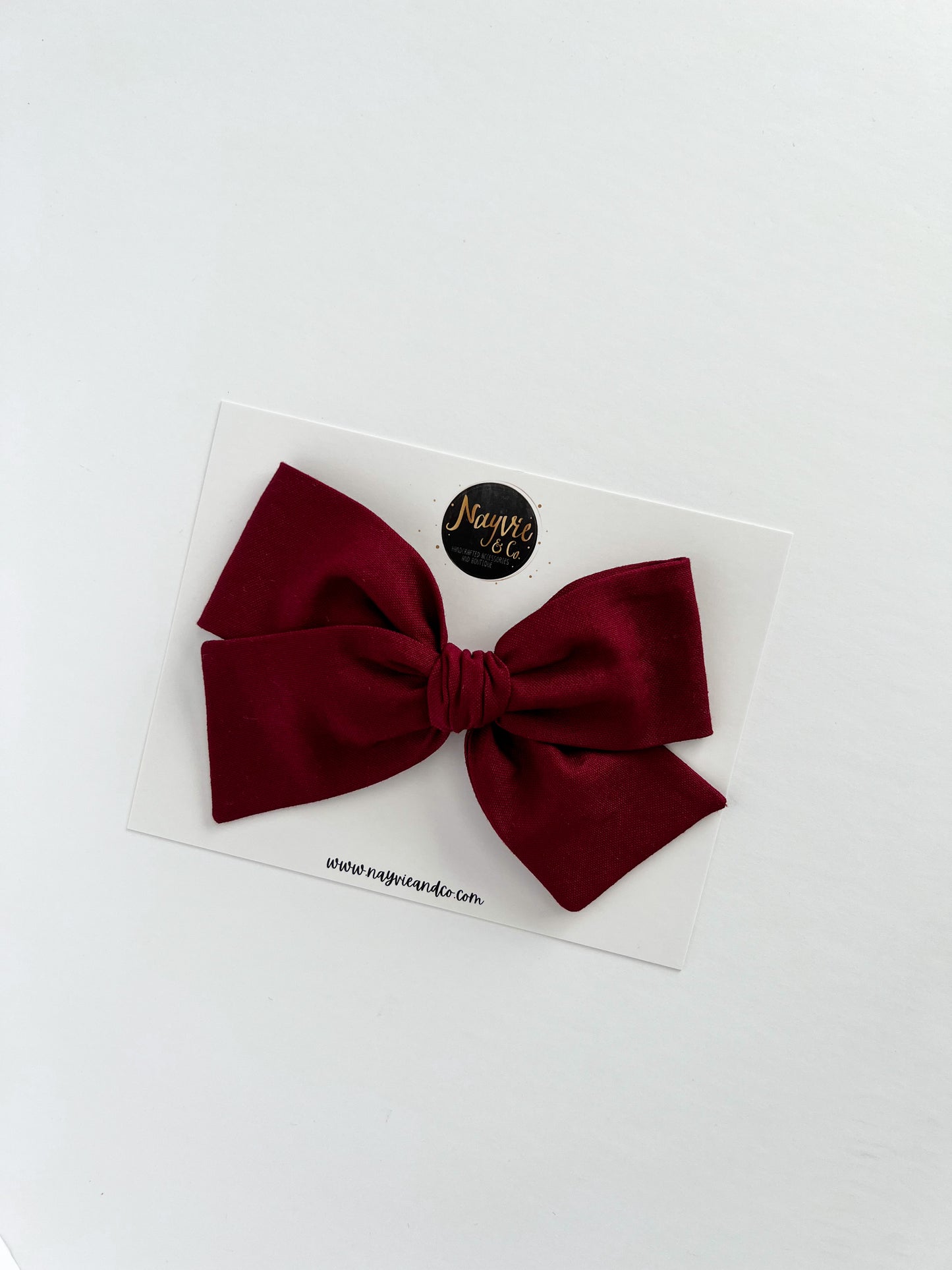 Cranberry Hand-tied Bow