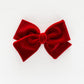 Red Velvet Hand-tied Bow