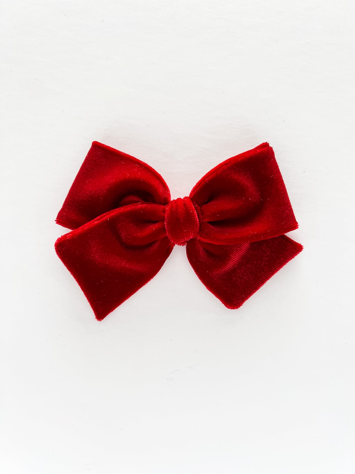 Red Velvet Hand-tied Bow