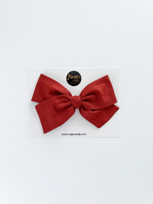 Terracotta Hand-tied Bow