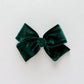 Evergreen Velvet Hand-tied Bow