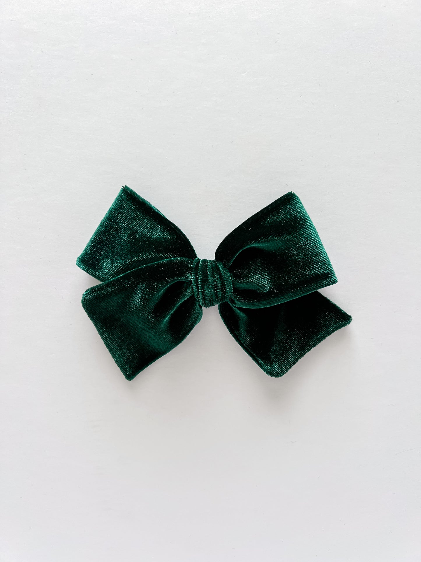 Evergreen Velvet Hand-tied Bow