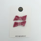 Dusty Mauve Velvet Twist Bow
