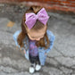 Lavender Velvet Hand-tied Bow