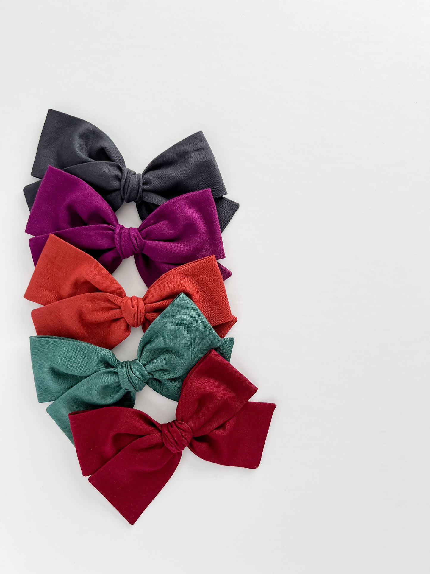 Plum Hand-tied Bow