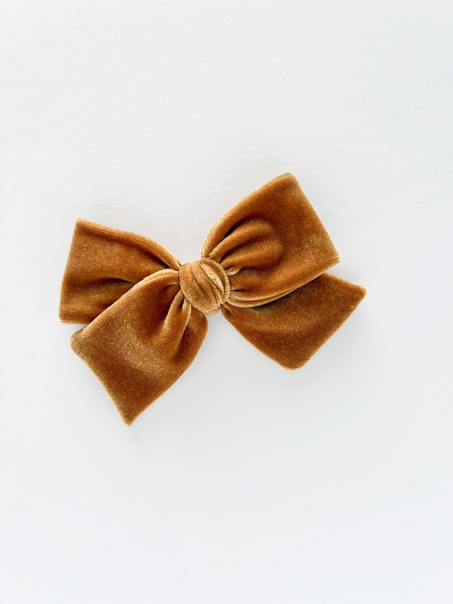 Gold Velvet Hand-tied Bow