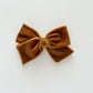 Gold Velvet Hand-tied Bow