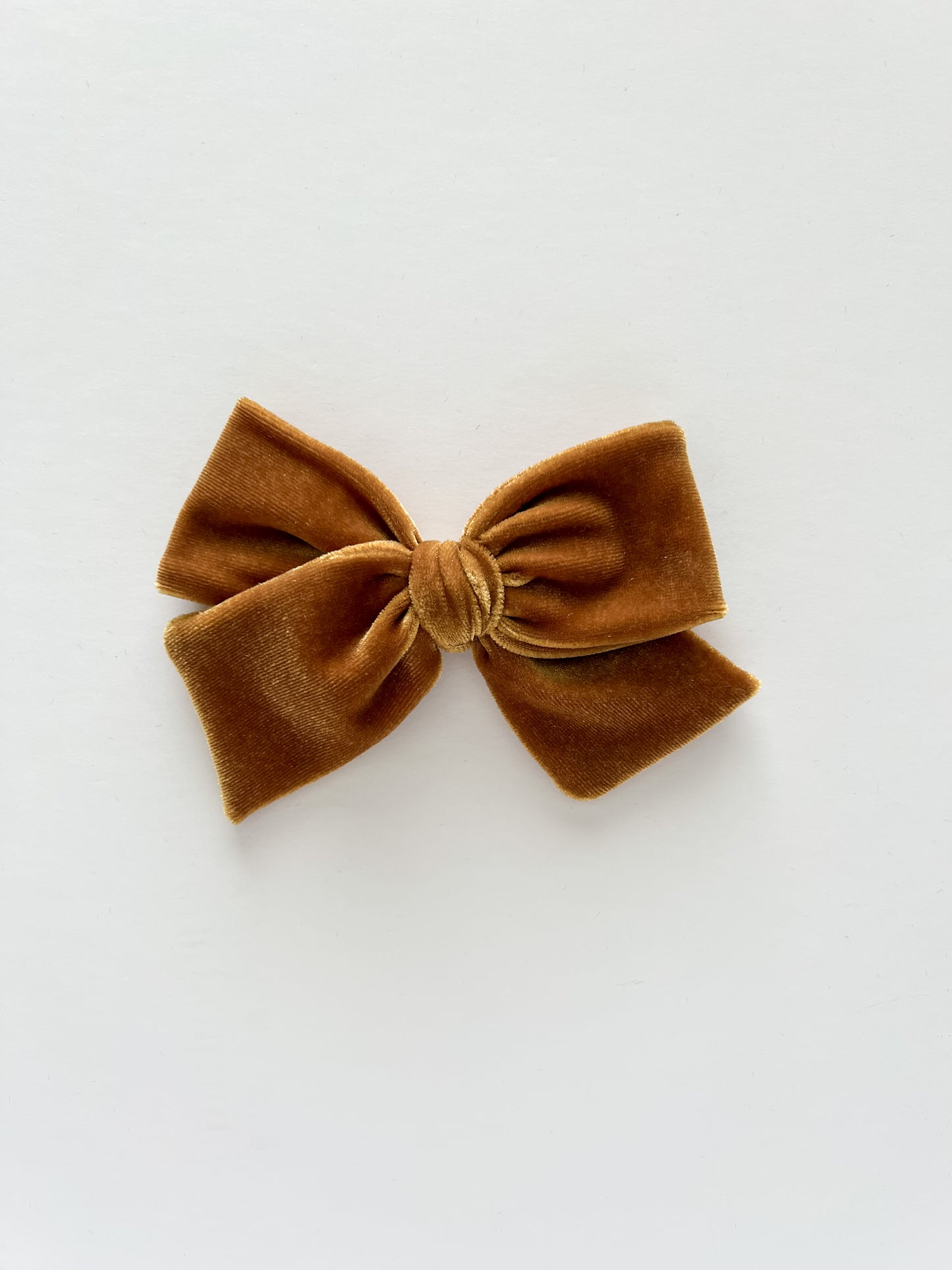 Gold Velvet Hand-tied Bow
