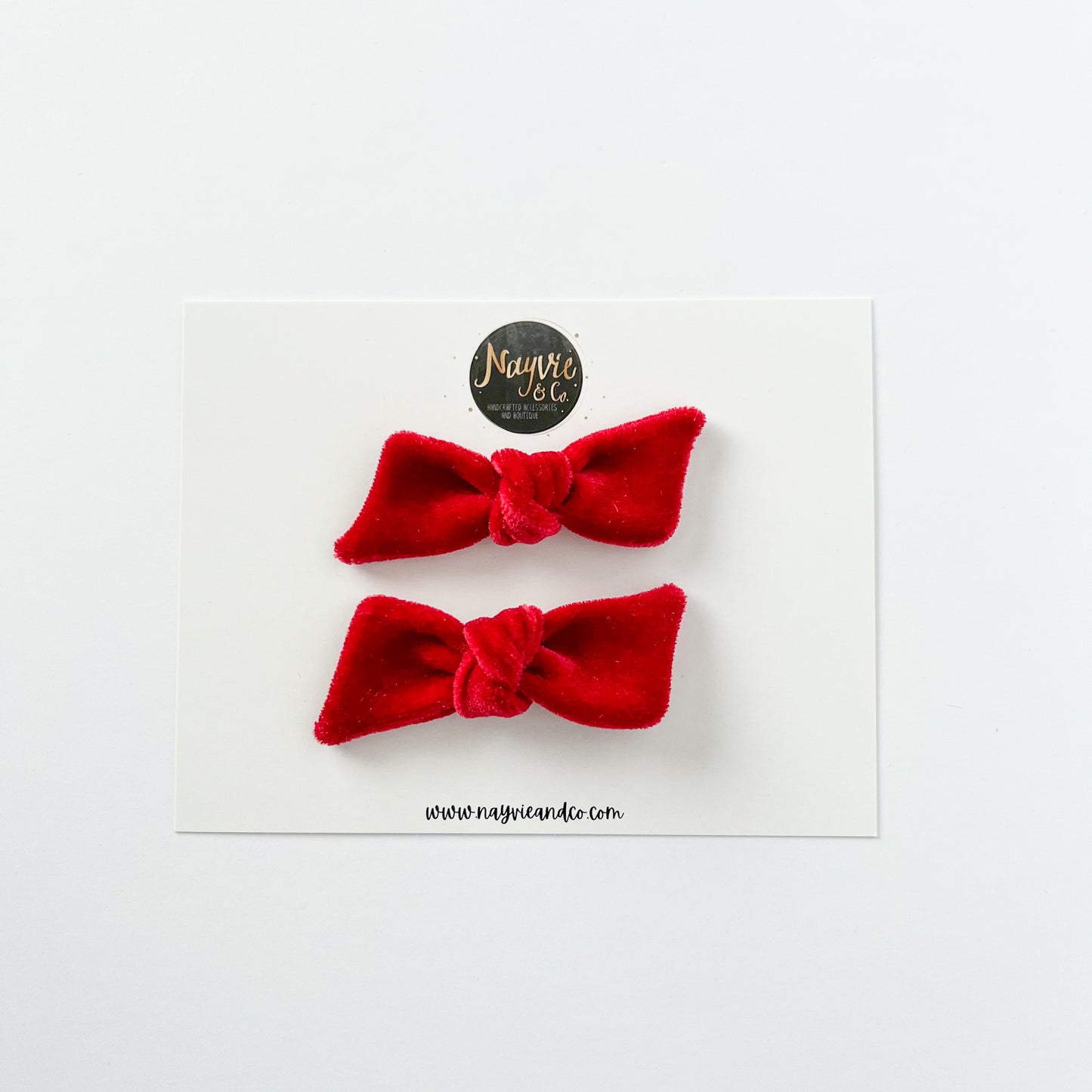 Red Velvet Twist Bow