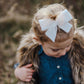 Ivory Velvet Hand-tied Bow