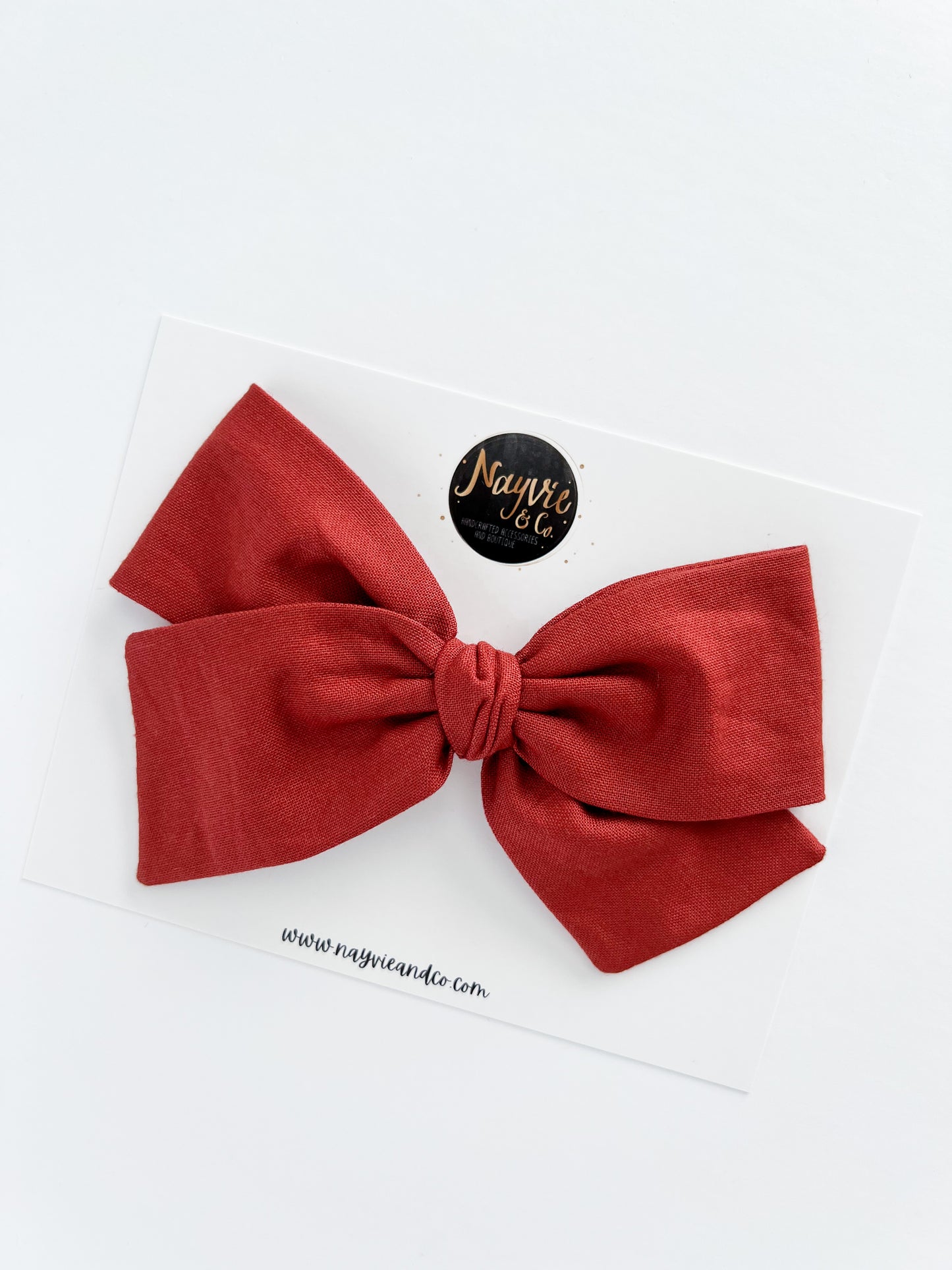 Terracotta Hand-tied Bow
