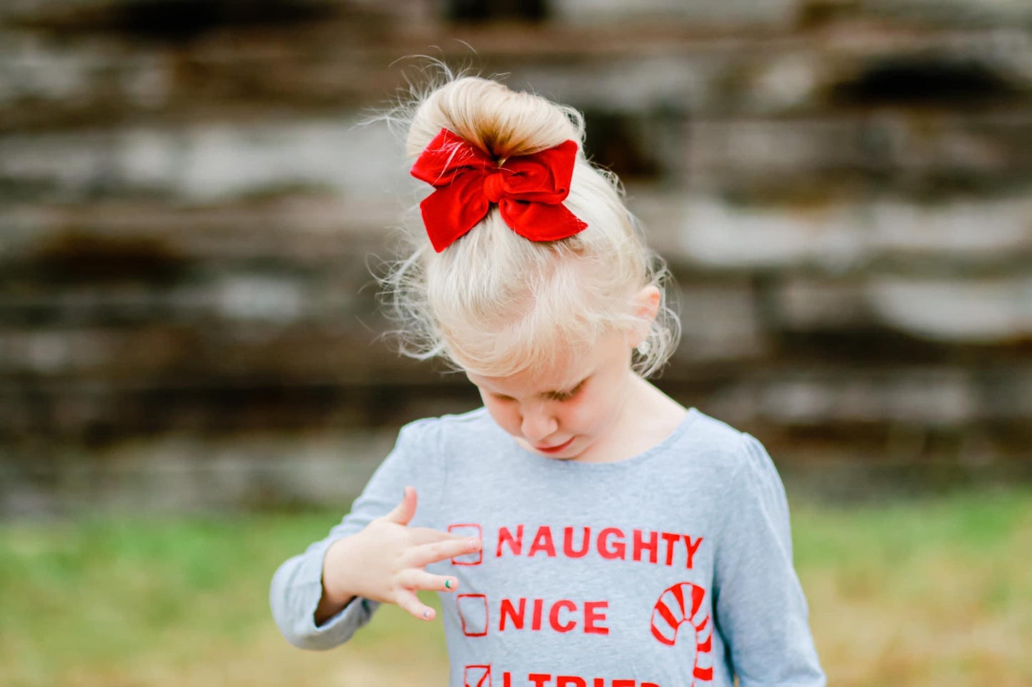Red Velvet Hand-tied Bow