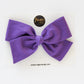 Purple Hand-tied Bow