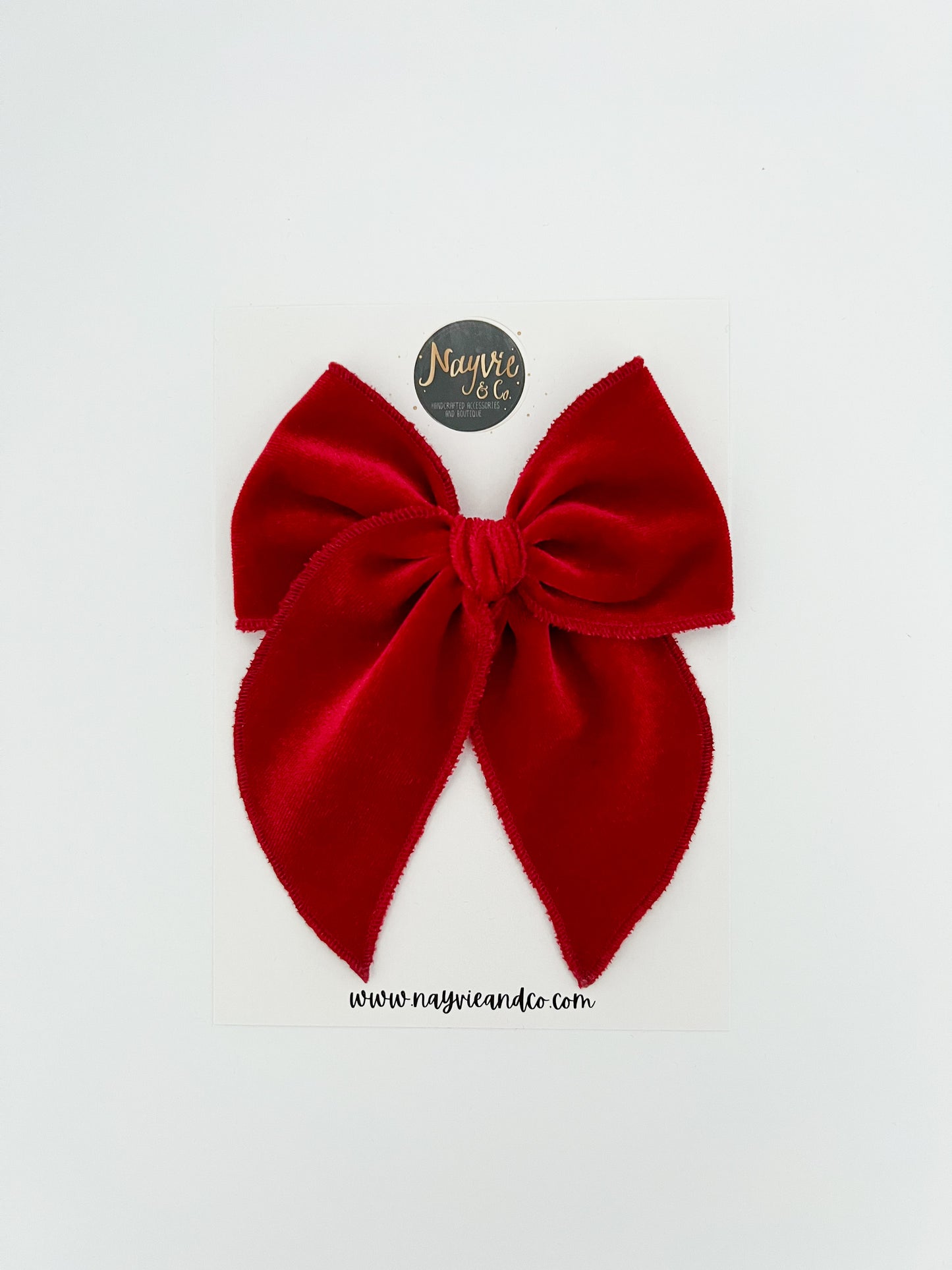 Red Velvet Fable Bow