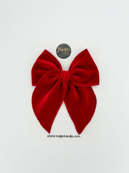 Red Velvet Fable Bow