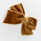 Gold Velvet Hand-tied Bow