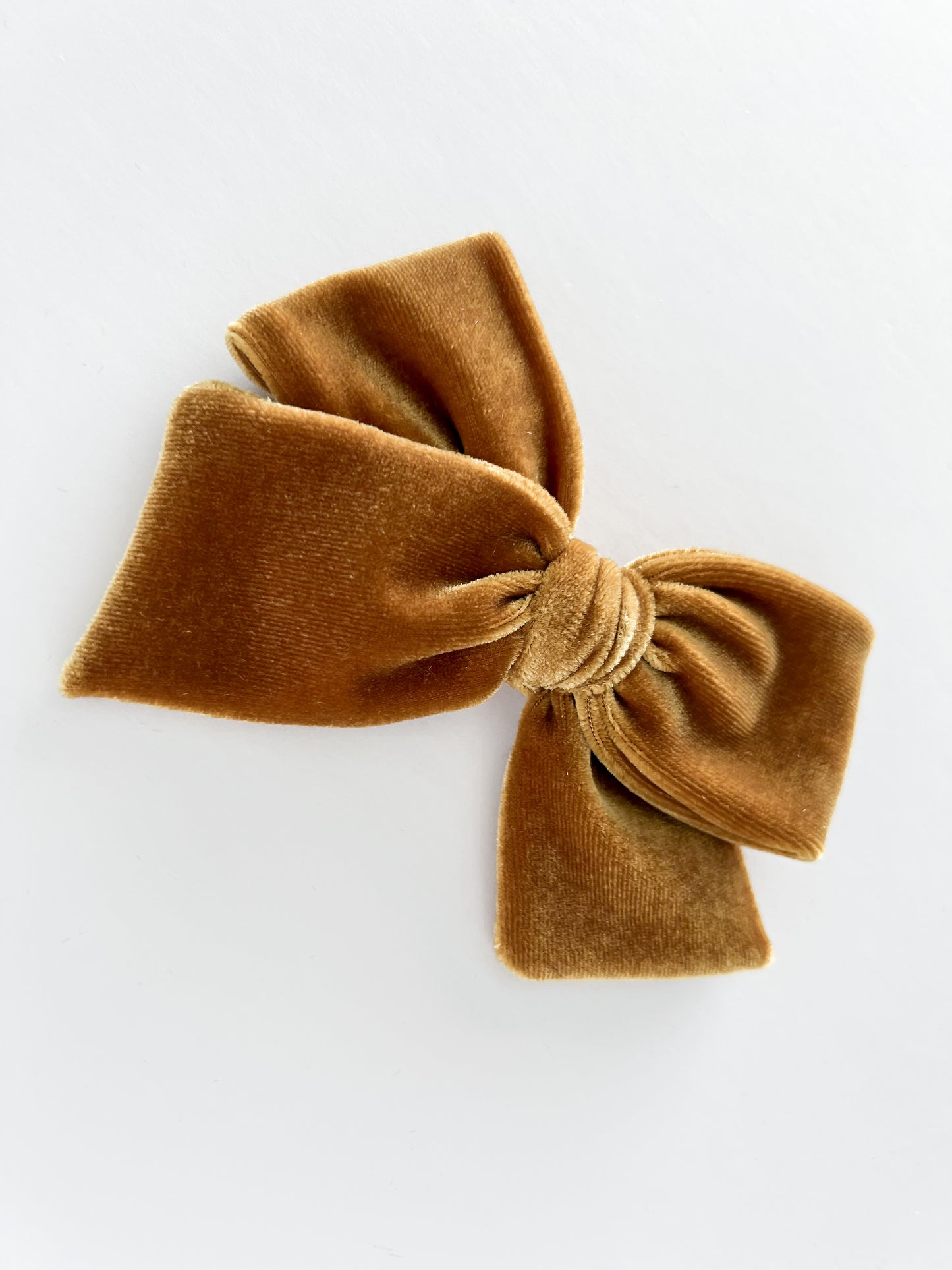Gold Velvet Hand-tied Bow